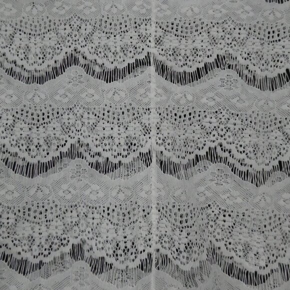 COTTON EXPRESS | large | White Lace Short Sleeve Shirt - Picture 13 of 14